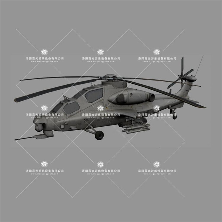 昌邑武装直升机3D模型